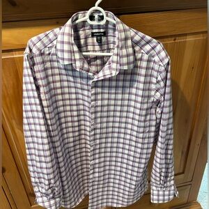 Claiborne Men's Purple Checkered Shirt